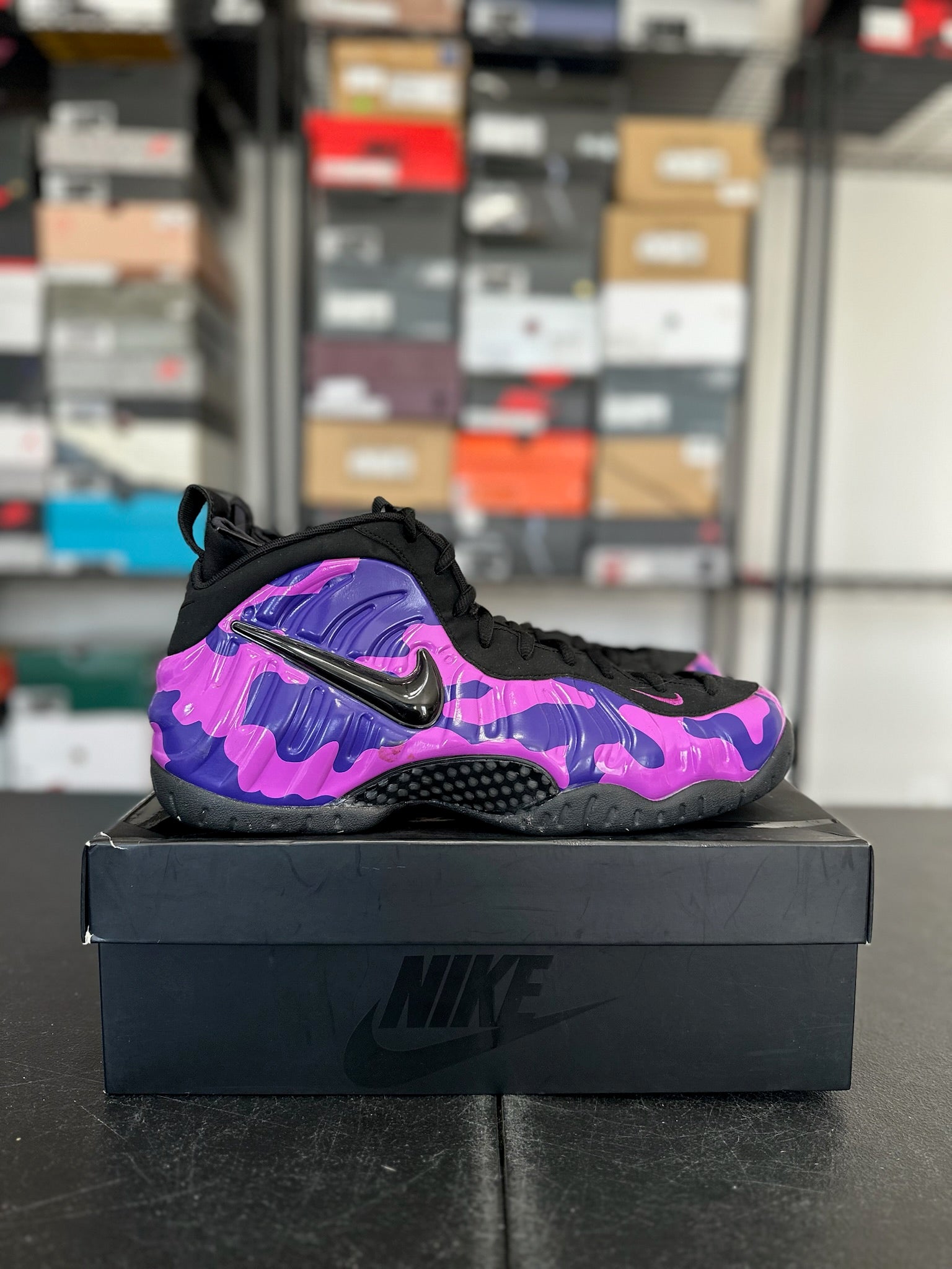 Size 11.5 - Foamposite 1 Purple Camo