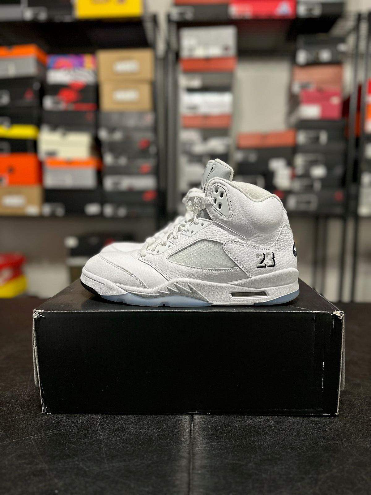Size 10.5 - J5 White Metallic