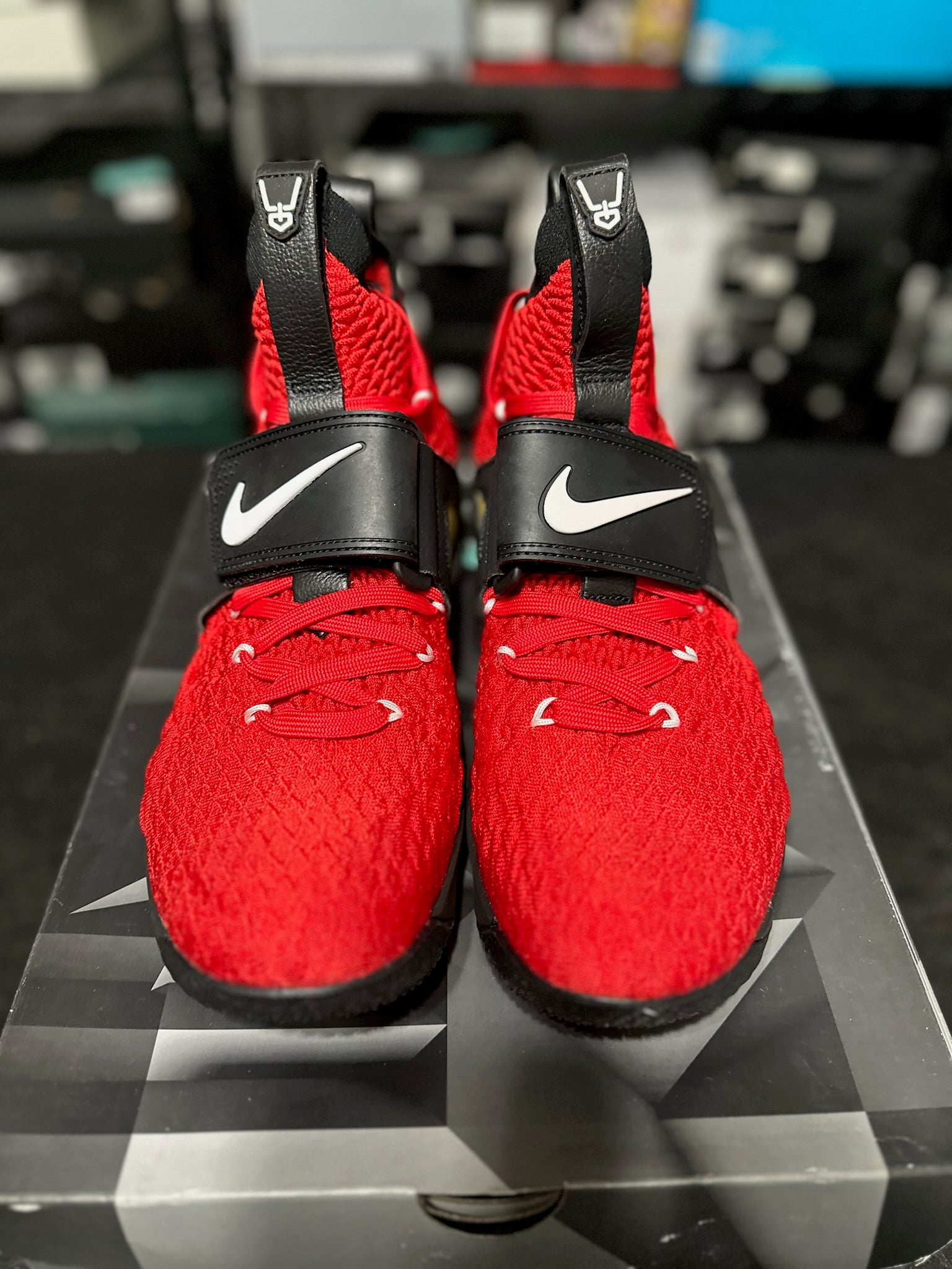 Size 10.5 - LeBron 15 Red Diamond Turf