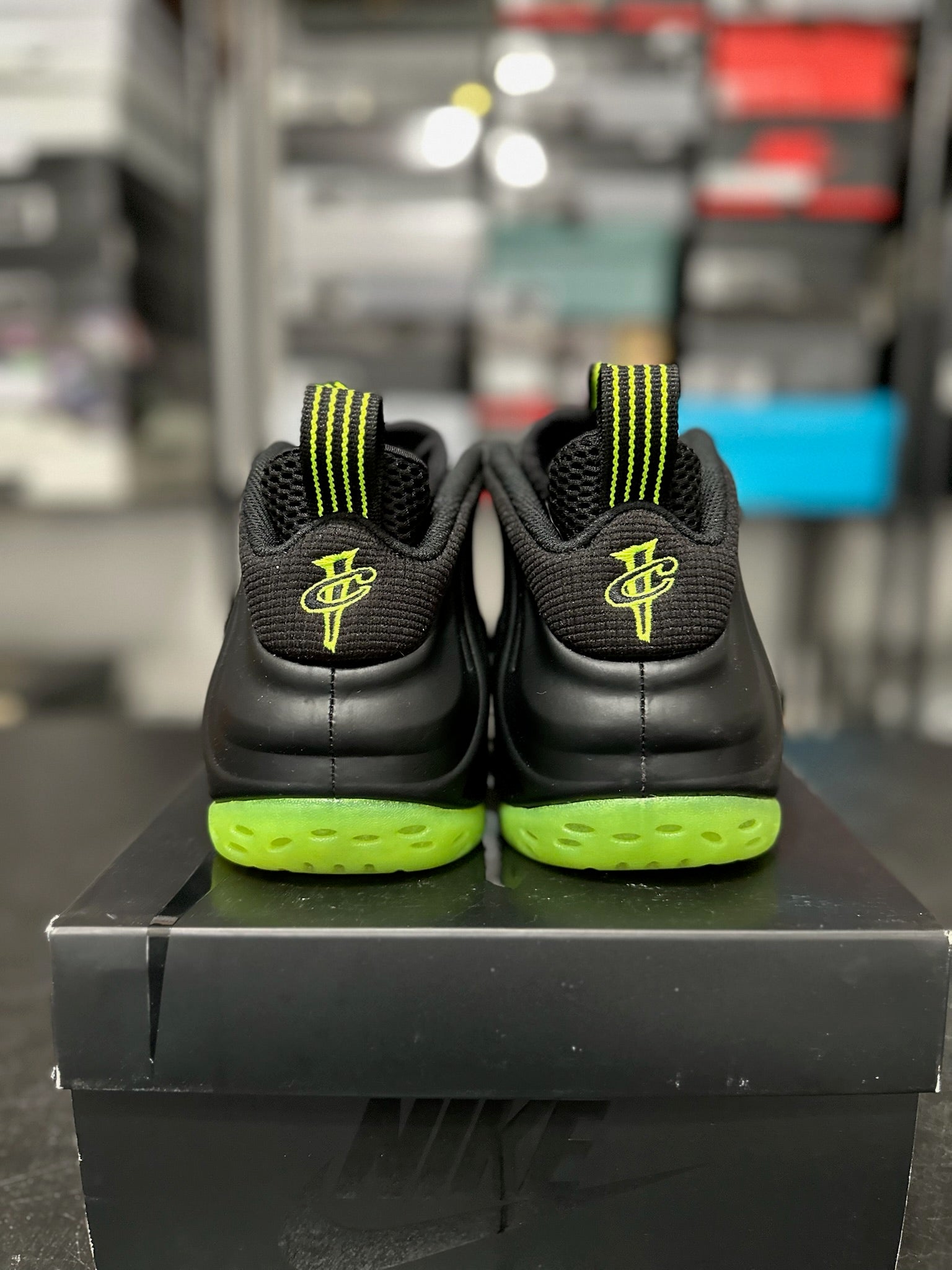 Size 10 - Foamposite 1 Black Volt