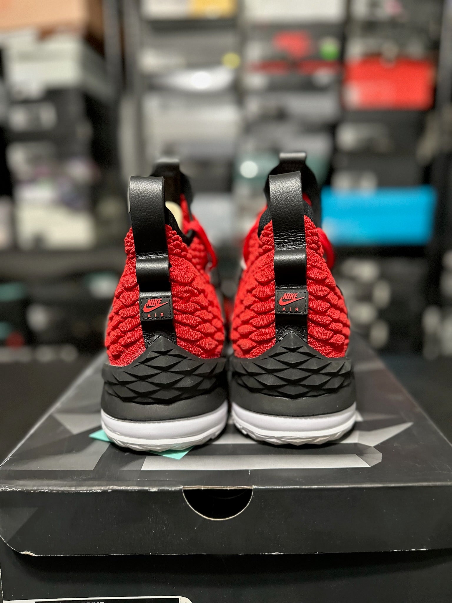 Size 10.5 - LeBron 15 Red Diamond Turf