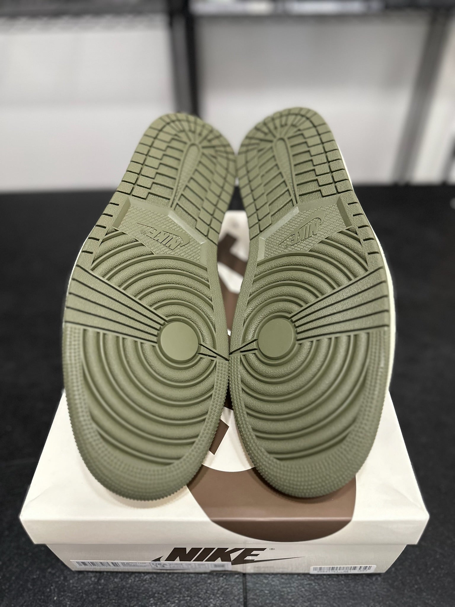 Size 13 - J1 Low Travis Scott Medium Olive DS