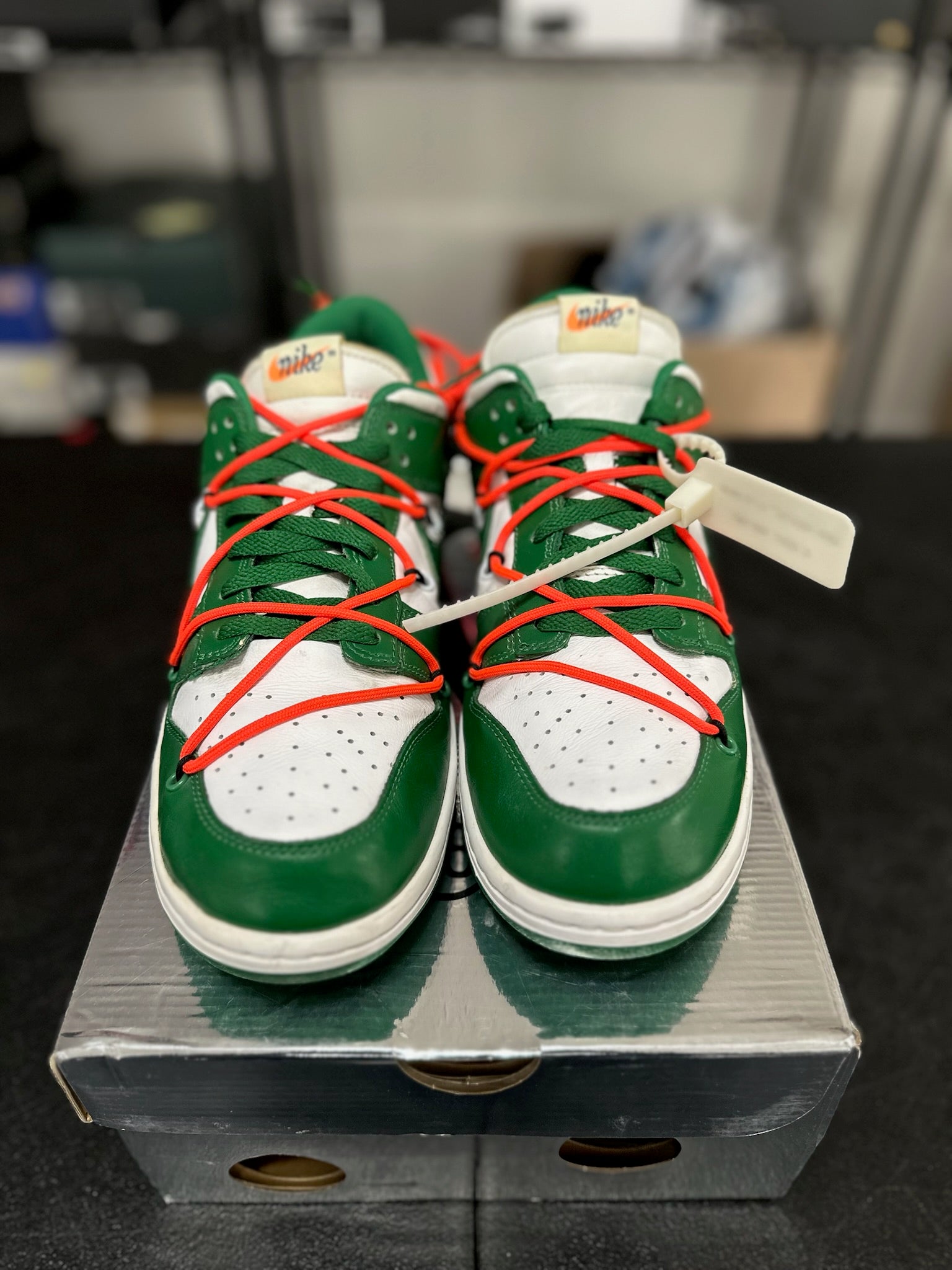 Size 10 - Dunk Low Off White Pine Green