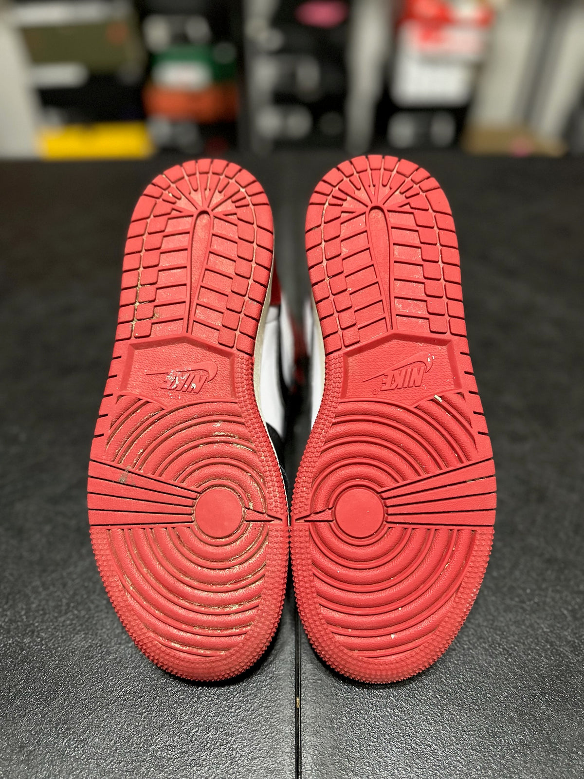 Size 5.5Y - j1 high black toe reimagined