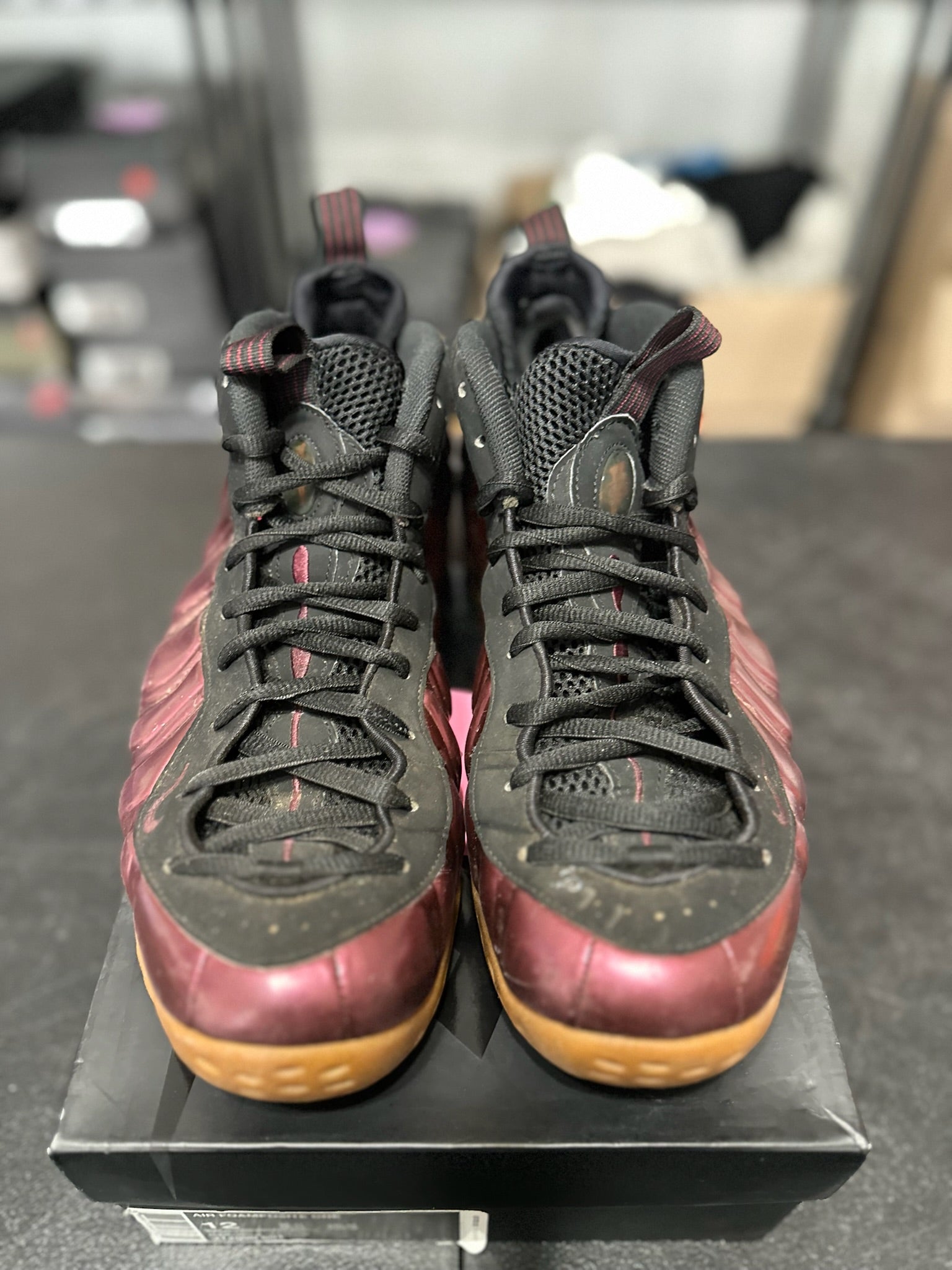 Size 12 - Foamposite 1 Maroon