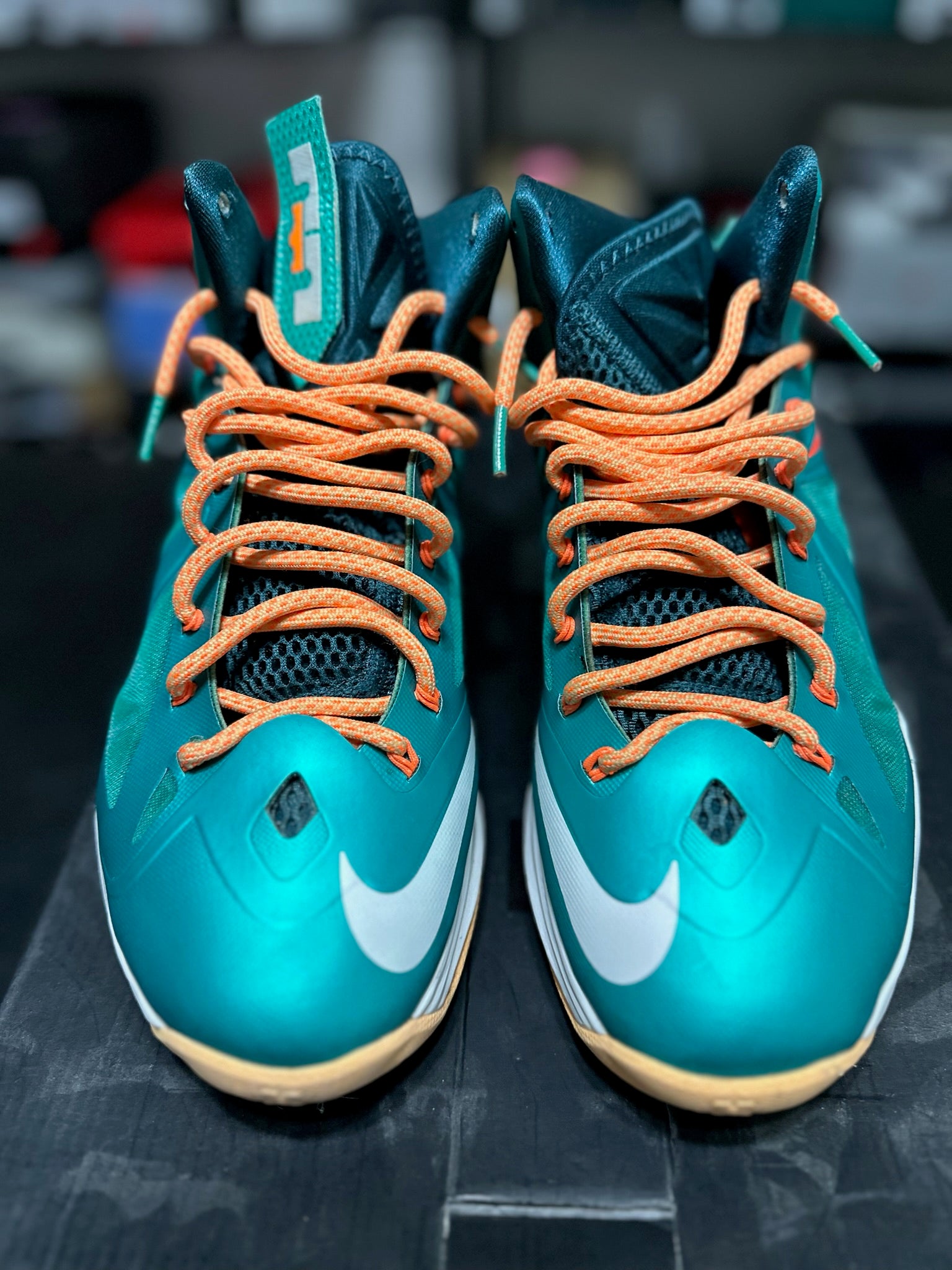 Size 8.5 - LeBron X Miami Dolphins