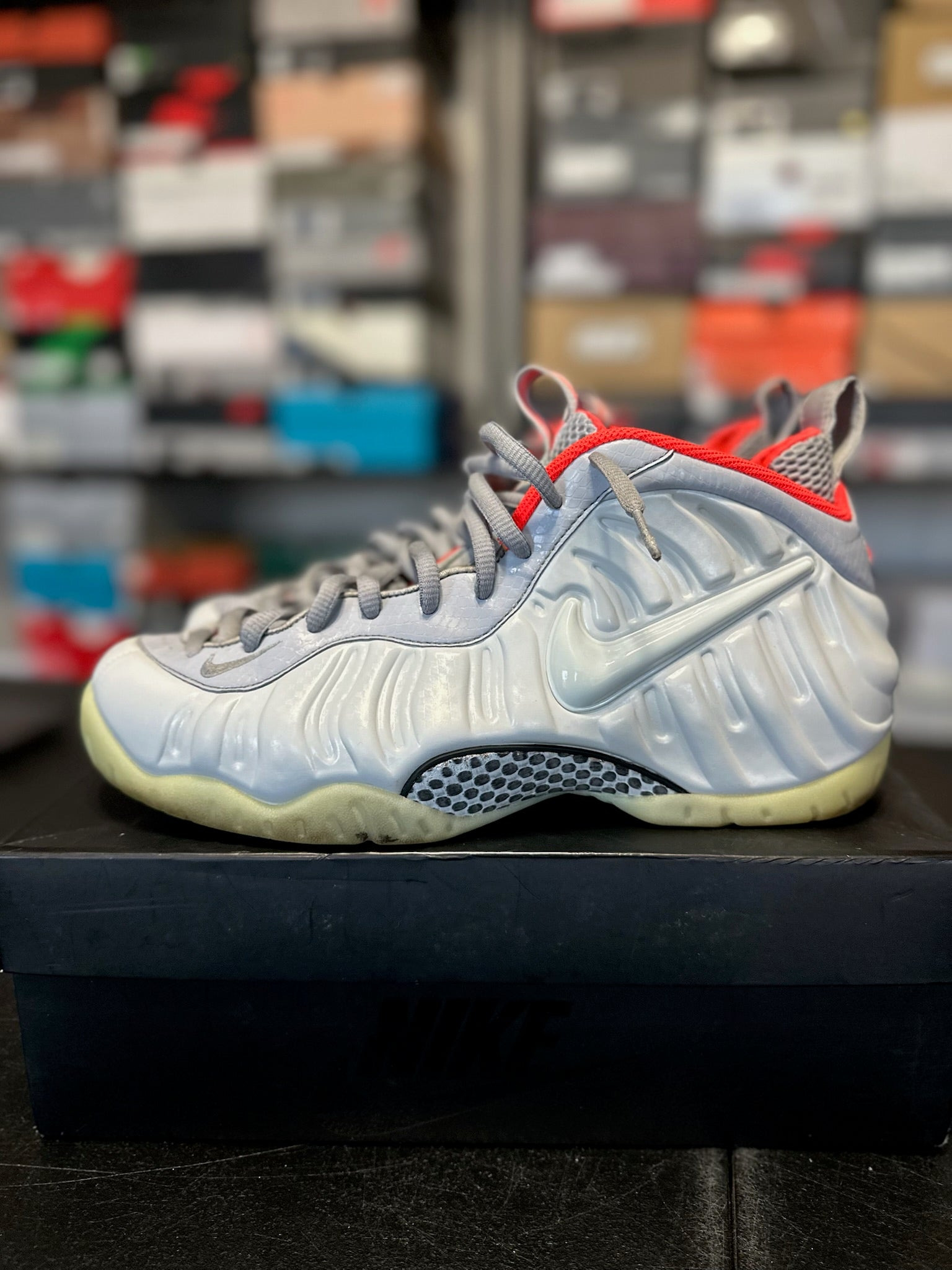 Size 11 - Foamposite 1 Pure Platinum