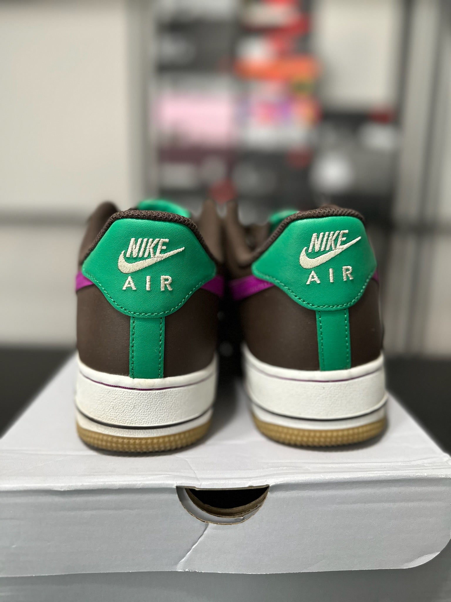 Size 10.5 - AF 1 Low Baroque Brown Vivid Purple