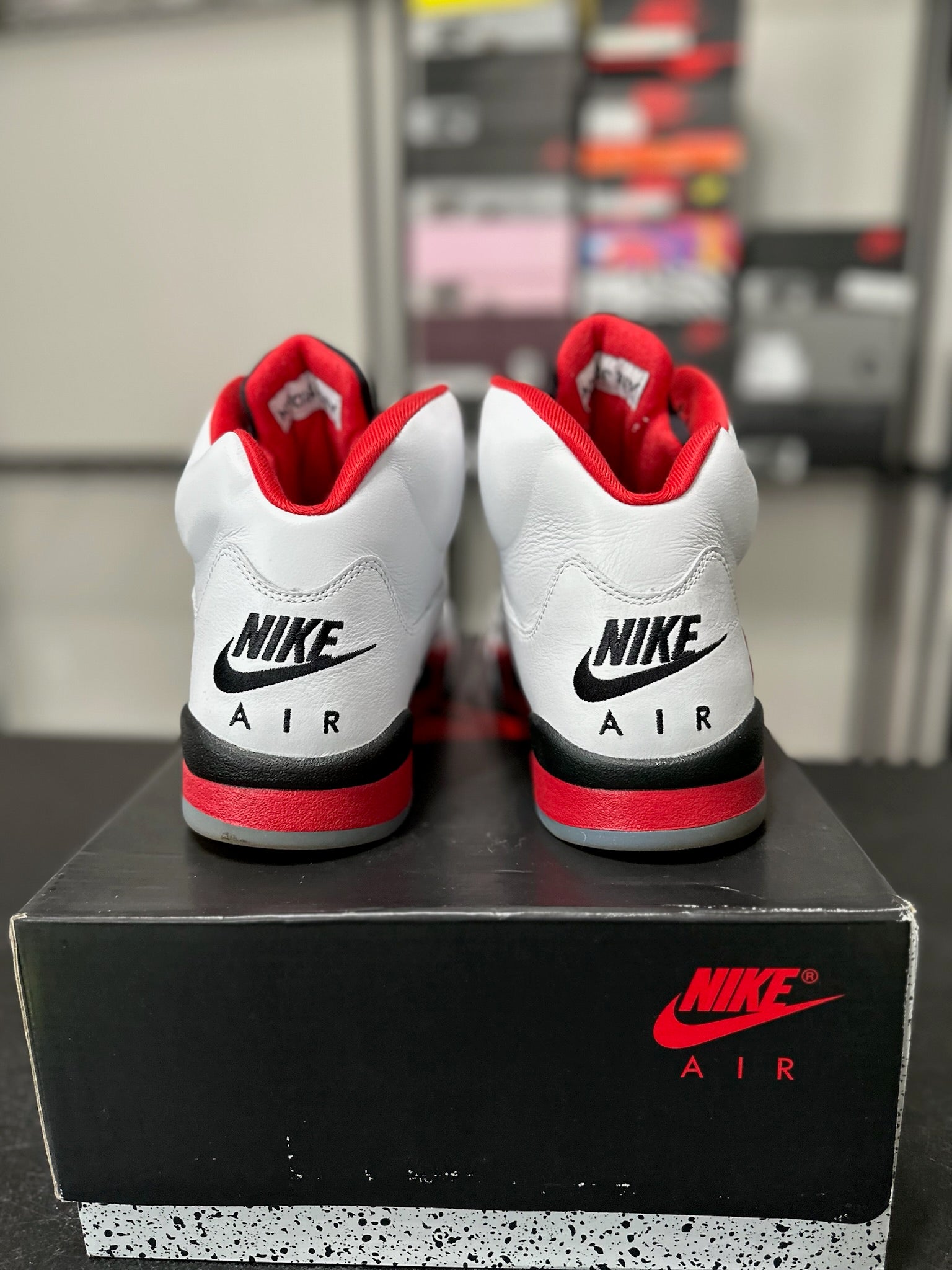 Size 13 - J5 Fire Red Black Tongue
