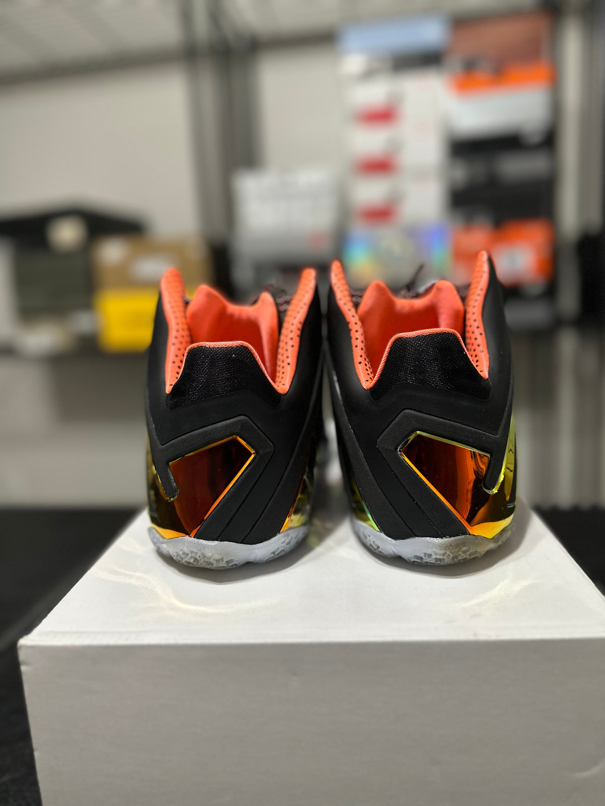 Size 10 - LeBron 11 Elite Black Gold