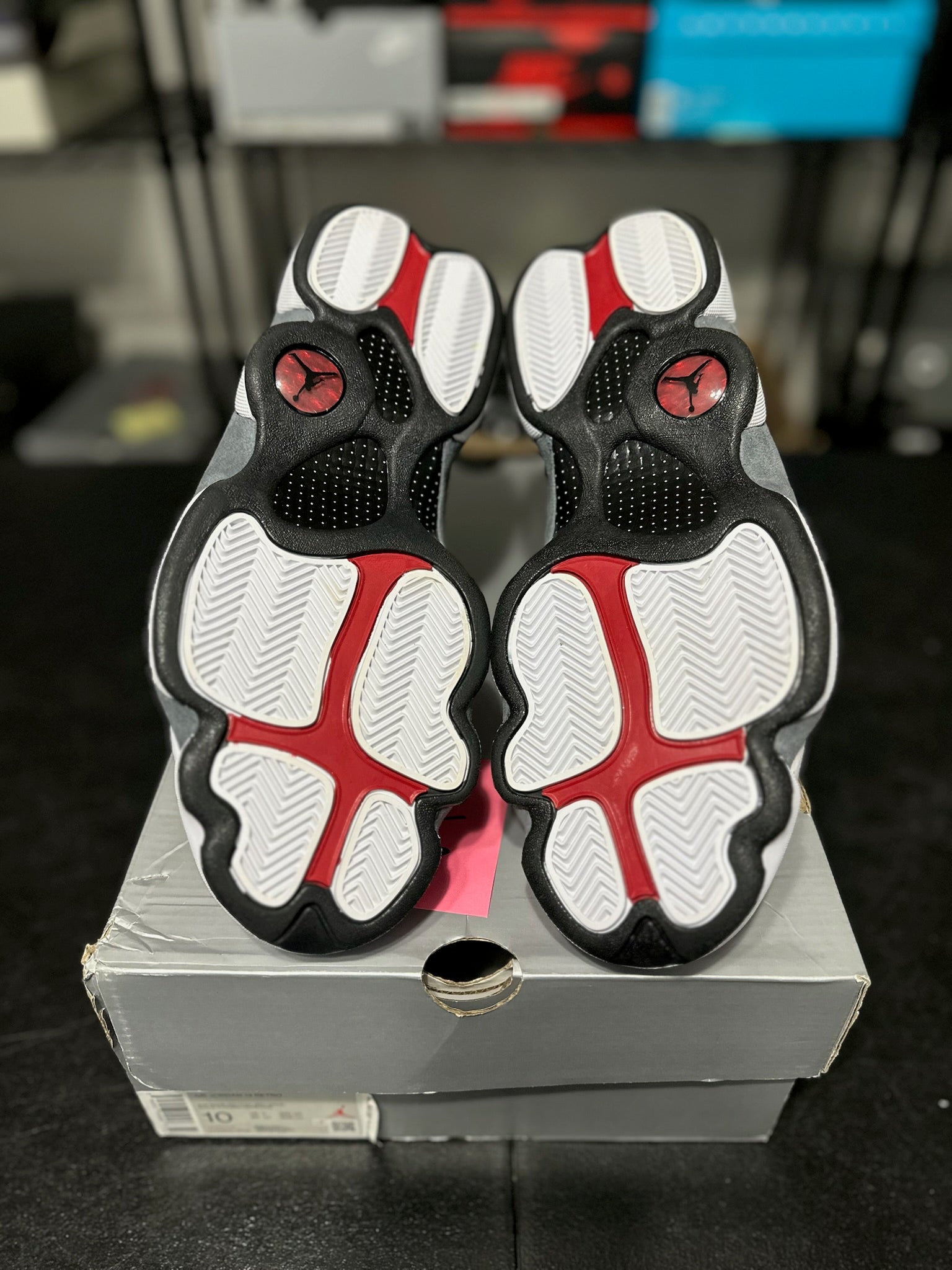 Size 10 - J13 Gym Red Flint Grey DS
