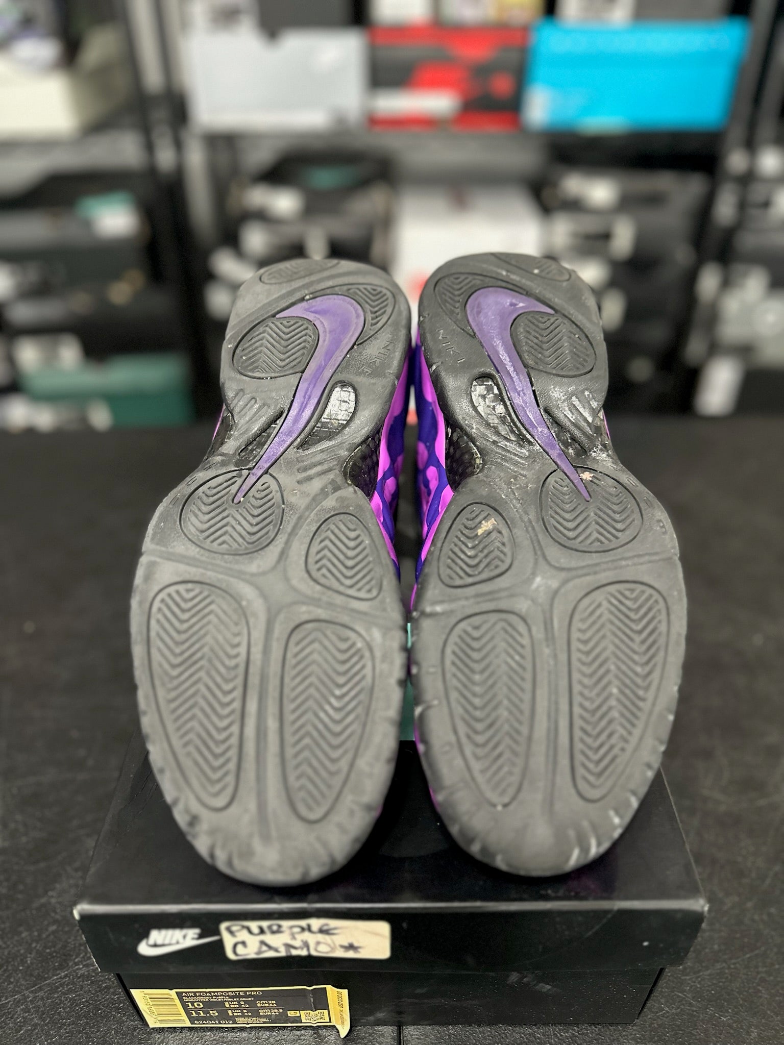 Size 10 - Foamposite Pro Purple Camo