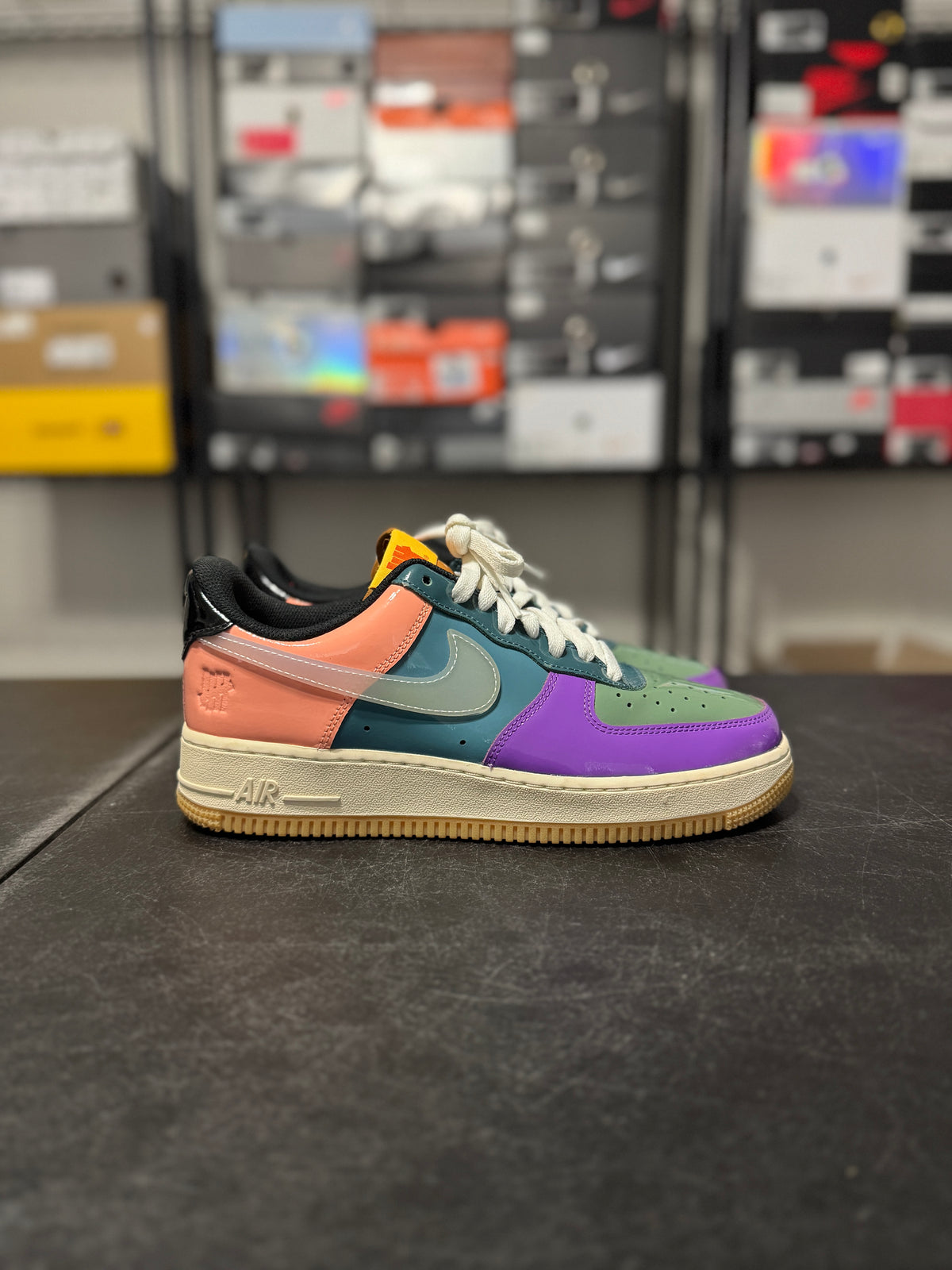Size 8.5 - AF1 undefeated multi-patent wild berry
