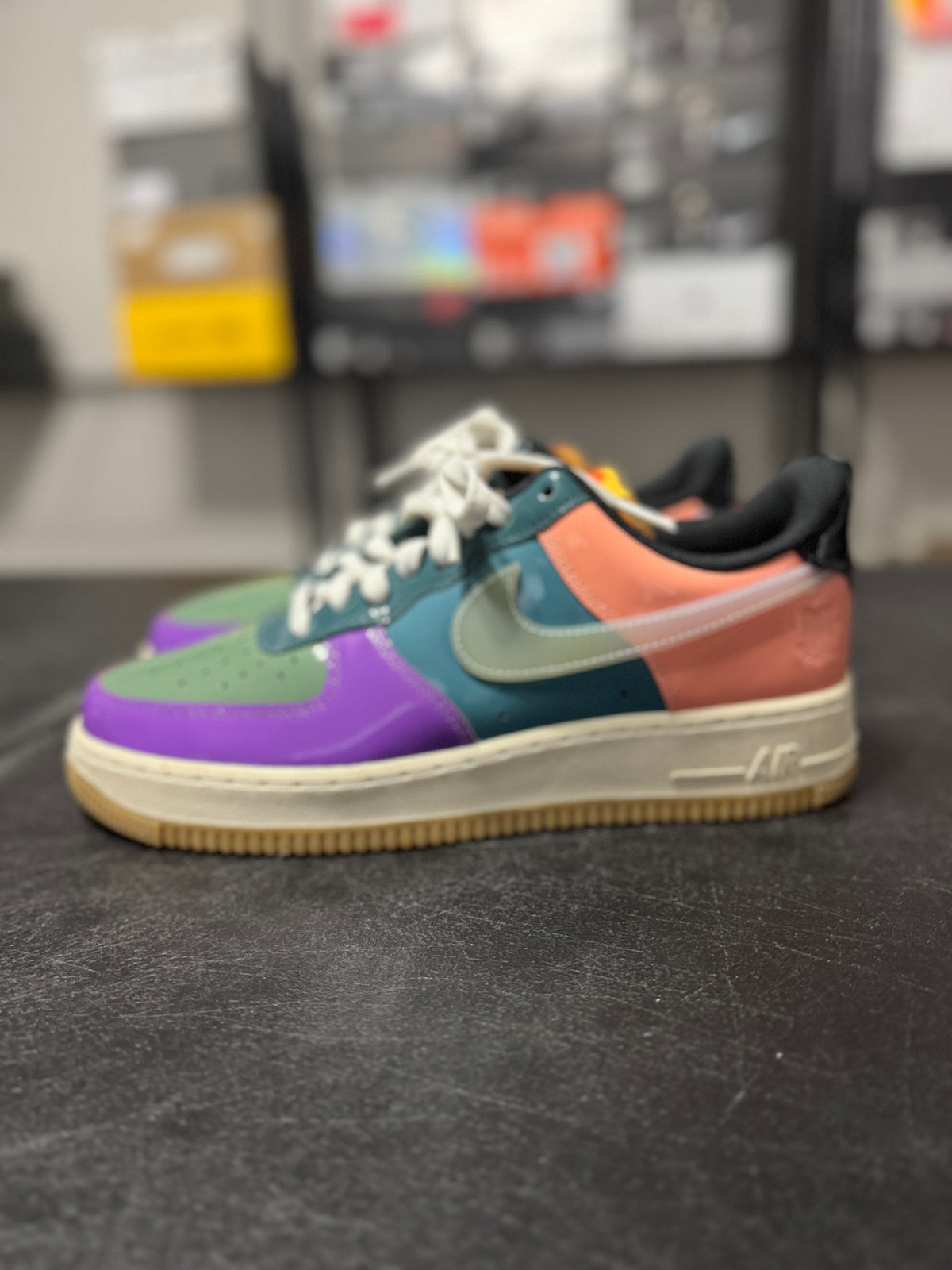 Size 8.5 - AF1 undefeated multi-patent wild berry